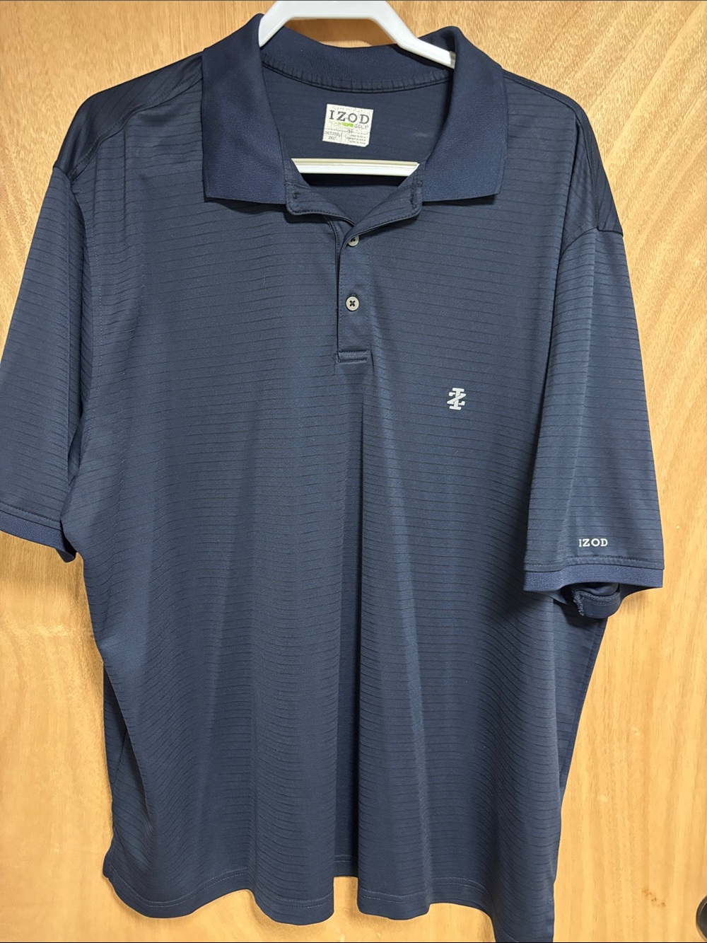 Izod Men's 2XLT- Navy Short-Sleeve Performance Polo